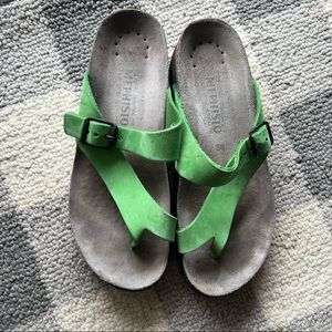 Mephisto Slide Sandals Green